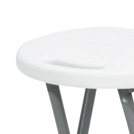 Taburete Plegable Alto Blanco 30x76cm 7house Taburetes 3 Taburete Plegable Alto Blanco 30x76cm 7house Taburetes 3