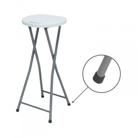 Taburete Plegable Alto Blanco 30x76cm 7house Taburetes 5 Taburete Plegable Alto Blanco 30x76cm 7house Taburetes 5