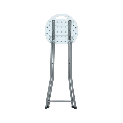 Pack 2 Taburetes Plegables Alto Blanco 30x76cm 7house Taburetes 2