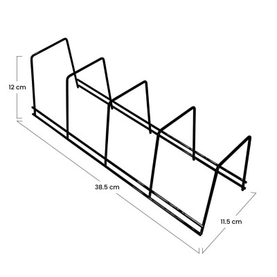 Soporte para Platos y Sartenes con 4 Secciones 12x38.5x11.5cm 7house Accesorios de Cocina 3