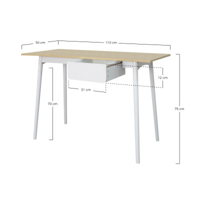 Escritorio Simplify 110x50x75cm Thinia Home Escritorios 4