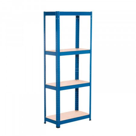 Estantería Metálica Azul con 4 Baldas Ajustables 148x60x30cm 240Kg 7house Estanterías 1