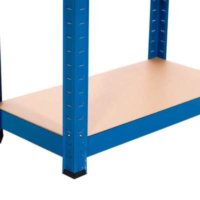 Estantería Metálica Azul con 4 Baldas Ajustables 148x60x30cm 240Kg 7house Estanterías 3