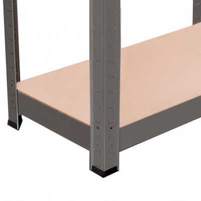 Estantería Metálica con 4 Baldas Ajustables 148x60x30cm 240Kg Thinia Home Estanterías 18