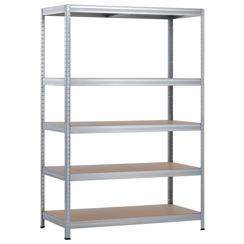 Estantería Modular con 5 Baldas Ajustables 180x120x60cm 1250Kg Thinia Home Estanterías 1 Estantería Modular con 5 Baldas Ajustables 180x120x60cm 1250Kg Thinia Home Estanterías 1