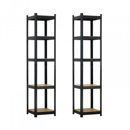 Pack 2 Estanterías Modulares con 5 Baldas Ajustables 180x40x40cm 175Kg Thinia Home Estanterías 8 Pack 2 Estanterías Modulares con 5 Baldas Ajustables 180x40x40cm 175Kg Thinia Home Estanterías 8