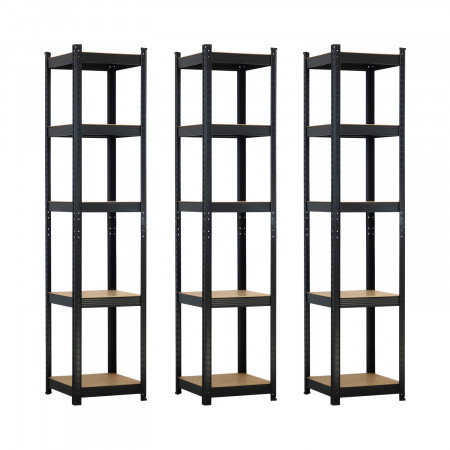 Pack 3 Estanterías Modulares con 5 Baldas Ajustables 180x40x40cm 175Kg Thinia Home Estanterías 8 Pack 3 Estanterías Modulares con 5 Baldas Ajustables 180x40x40cm 175Kg Thinia Home Estanterías 8