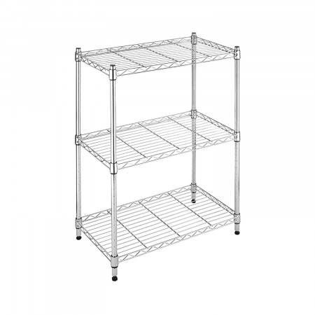 Estantería Metálica con 3 Baldas Ajustables 76.2x58.9x34cm 240Kg Thinia Home Estanterías 1