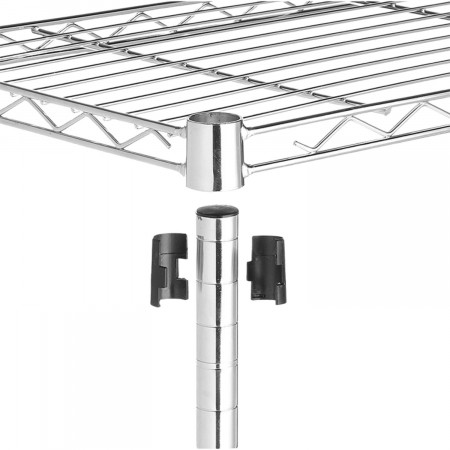 Pack 2 Estanterías Metálicas con 3 Baldas Ajustables 76.2x58.9x34cm 240Kg Thinia Home Estanterías 4 Pack 2 Estanterías Metálicas con 3 Baldas Ajustables 76.2x58.9x34cm 240Kg Thinia Home Estanterías 4