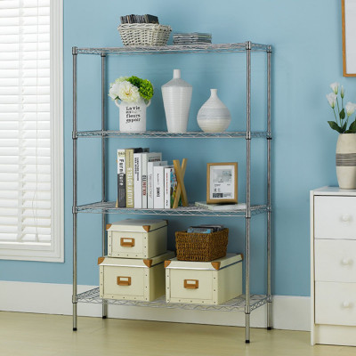 Estantería Metálica con 4 Baldas Ajustables 137x91.4x35.5cm 320Kg Thinia Home Estanterías 6