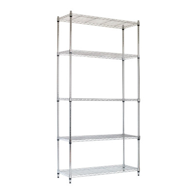 Estantería Metálica con 5 Baldas Ajustables 182.8x91.4x35.5cm 400Kg Thinia Home Estanterías 1
