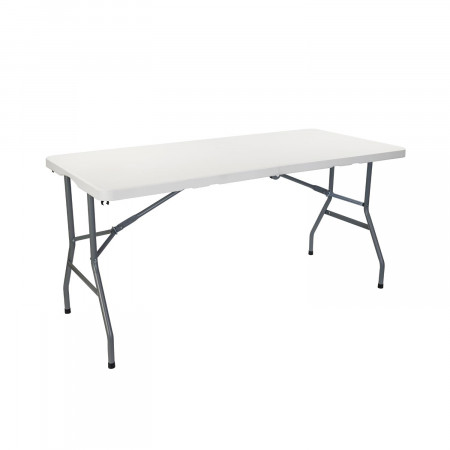 Mesa Plegable Portátil Resina 150cm Blanco Thinia Home Mesas Plegables 1