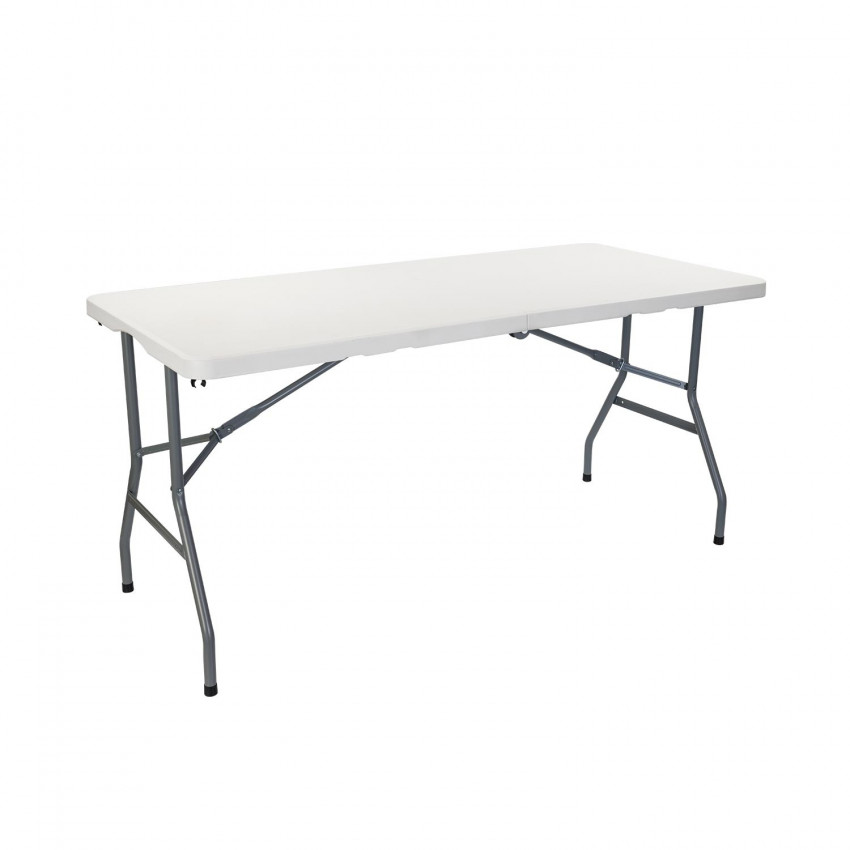 Mesa Plegable Portátil Resina 150cm Blanco Thinia Home Mesas Plegables 1 Mesa Plegable Portátil Resina 150cm Blanco Thinia Home Mesas Plegables 1