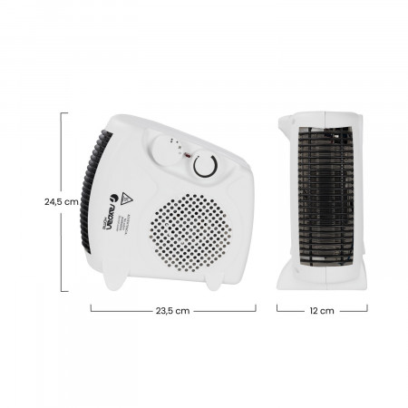 Calefactor Vertical/Horizontal Compacto 2000W Thinia Home Calefactores Eléctricos 5 Calefactor Vertical/Horizontal Compacto 2000W Thinia Home Calefactores Eléctricos 5