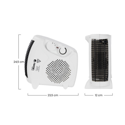 Calefactor Vertical/Horizontal Compacto 2000W Thinia Home Calefactores Eléctricos 5