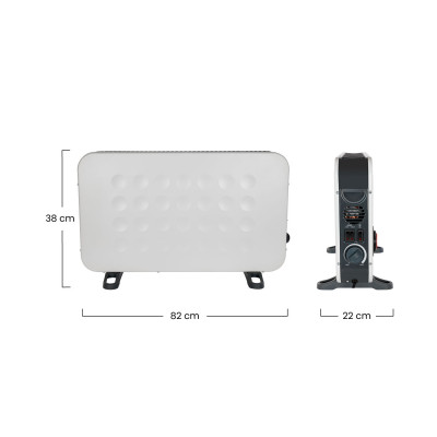 Convector con Turbo 2000W Thinia Home Convectores 6