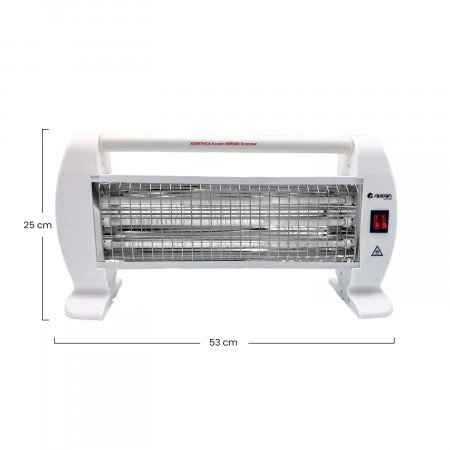 Estufa de Cuarzo Horizontal 1200W Thinia Home Estufas de Resistencia 5 Estufa de Cuarzo Horizontal 1200W Thinia Home Estufas de Resistencia 5