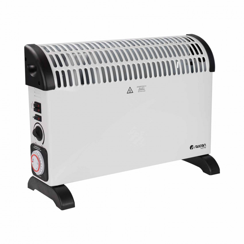 Convector con Turbo y Temporizador 2000W Blanco Thinia Home Convectores 1 Convector con Turbo y Temporizador 2000W Blanco Thinia Home Convectores 1