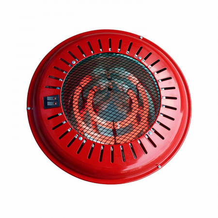 Brasero Eléctrico 3 Modos de Potencia 300W/500W/800W Rojo Ø34x9.5cm Thinia Home Estufas de Resistencia 2