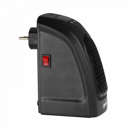 Mini Calefactor de Enchufe a Pared 400W Negro Thinia Home Calefactores Eléctricos 1