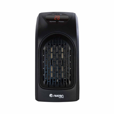 Mini Calefactor de Enchufe a Pared 400W Negro Thinia Home Calefactores Eléctricos 3