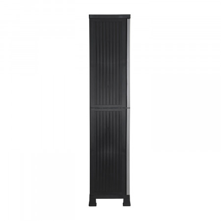 Armário de exterior em resina com 3 prateleiras 171x68x39cm Thinia Home Armários de exterior 4