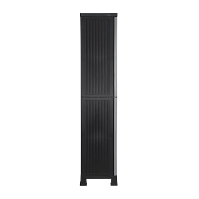 Armario de Resina Exterior con Escobero y 4 Baldas 171x68x39cm Thinia Home Armarios para Exterior 4