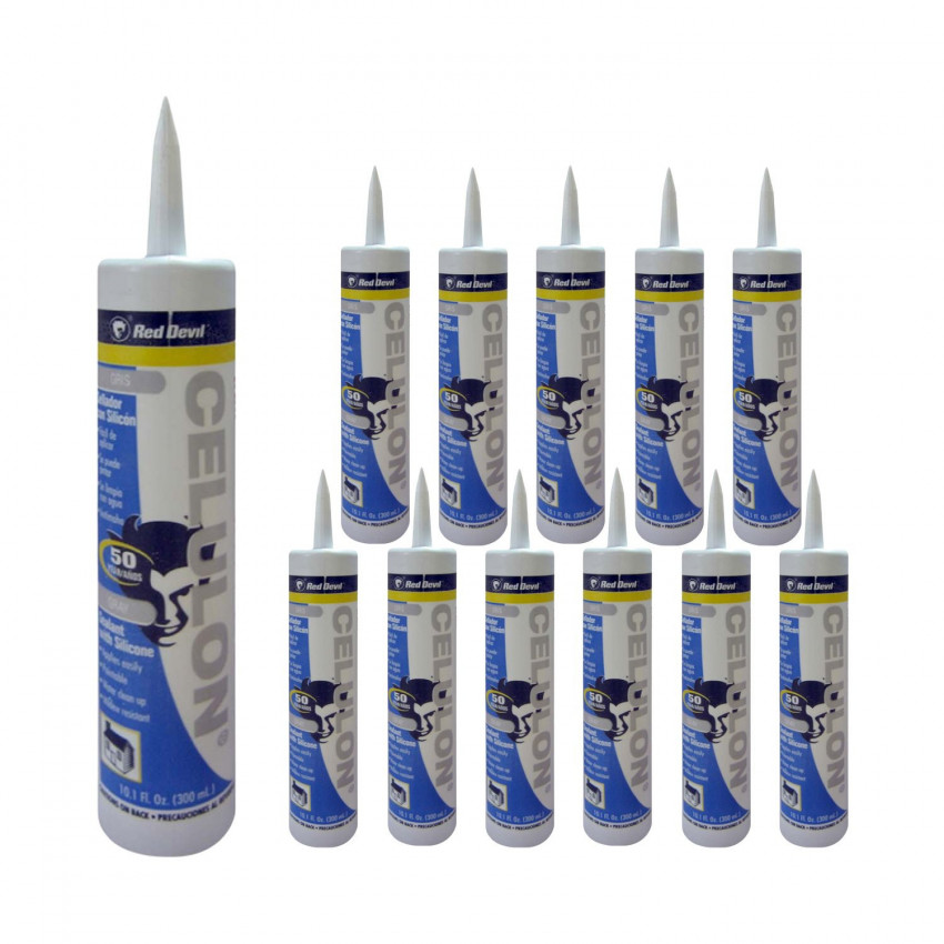 Pack 12 Selladores de Juntas Gris 300ml Red Devil Herramientas 1 Pack 12 Selladores de Juntas Gris 300ml Red Devil Herramientas 1