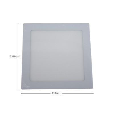 Downlight LED Ultraslim Cuadrado 26W 2400lm 22.5x22.5cm 4000K Gris 25000H Primer Leader Downlight Superficie 5