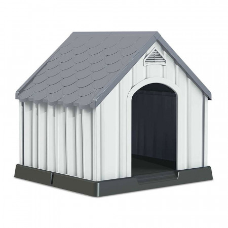 Caseta de Resina para Perros 92x87x91cm Thinia Home Casetas para Perro 1