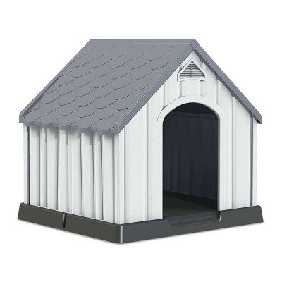Caseta de Resina para Perros 92x87x91cm Thinia Home Casetas para Perro 1