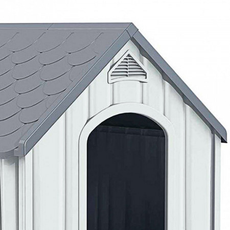 Caseta de Resina para Perros 92x87x91cm Thinia Home Casetas para Perro 2
