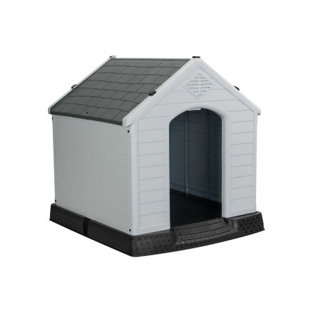 Caseta de Resina para Perros 66,5x73,6x71cm Thinia Home Casetas para Perro 1