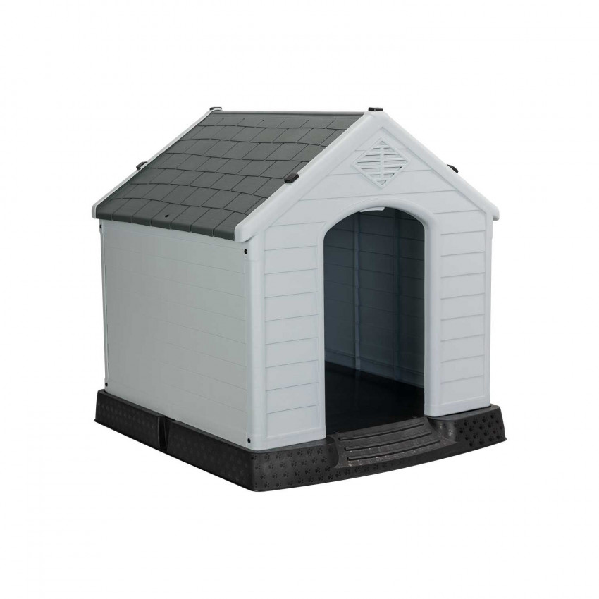 Caseta de Resina para Perros 66,5x73,6x71cm Thinia Home Casetas para Perro 1 Caseta de Resina para Perros 66,5x73,6x71cm Thinia Home Casetas para Perro 1