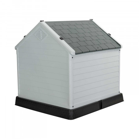 Caseta de Resina para Perros 66,5x73,6x71cm Thinia Home Casetas para Perro 3 Caseta de Resina para Perros 66,5x73,6x71cm Thinia Home Casetas para Perro 3