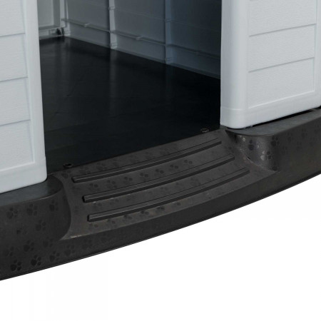 Caseta de Resina para Perros 66,5x73,6x71cm Thinia Home Casetas para Perro 5 Caseta de Resina para Perros 66,5x73,6x71cm Thinia Home Casetas para Perro 5