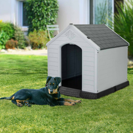 Caseta de Resina para Perros 66,5x73,6x71cm Thinia Home Casetas para Perro 7 Caseta de Resina para Perros 66,5x73,6x71cm Thinia Home Casetas para Perro 7