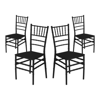 Pack 4 Sillas para Catering Apilables Dorothy 45x43x88cm 7house Sillas y Sillones de Exterior 8