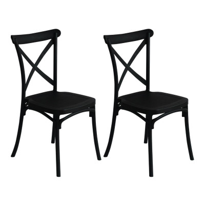 Pack 2 Sillas para Catering Apilables Caroline 45x40x87.5cm 7house Sillas y Sillones de Exterior 8