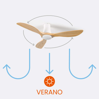 Ventilador de Techo con Luz 3 Aspas 56W 6 Velocidades Dakota Thinia Home Ventiladores de Techo 4
