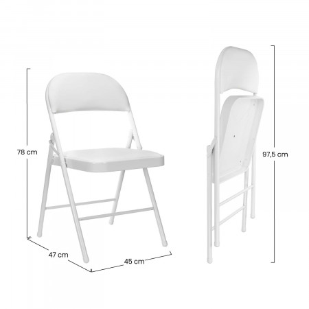 Silla Plegable Acolchada Thinia Home Sillas Plegables 6 Silla Plegable Acolchada Thinia Home Sillas Plegables 6