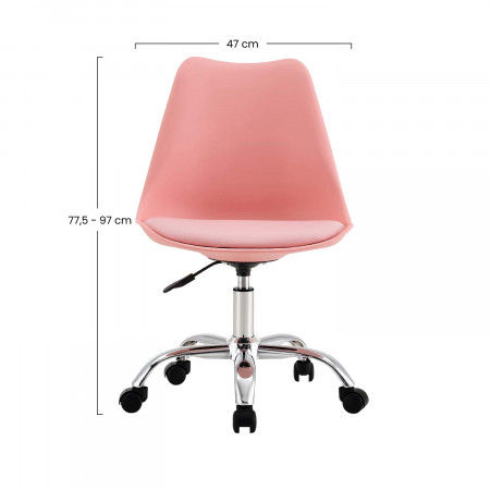 Silla de Escritorio con Ruedas Eyre 97x47x58cm Thinia Home Sillas Con Ruedas para Escritorio 20 Silla de Escritorio con Ruedas Eyre 97x47x58cm Thinia Home Sillas Con Ruedas para Escritorio 20