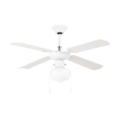 Ventilador de teto com luz 4 pás 50W 3 velocidades Baréin Branco Thinia Home Ventiladores de teto 1