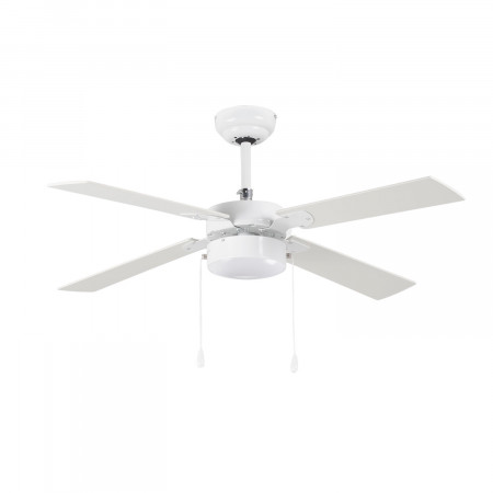 Ventilador de Techo con Luz 4 Aspas 47W 3 Velocidades Brasil Blanco Thinia Home Ventiladores de Techo 1