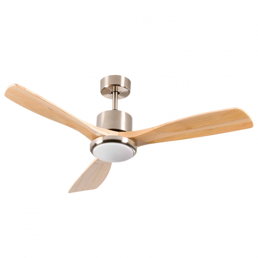 Ventilador de Techo con Luz 3 Aspas 56W 6 Velocidades Alaska Madera Natural Thinia Home Ventiladores de Techo 1 Ventilador de Techo con Luz 3 Aspas 56W 6 Velocidades Alaska Madera Natural Thinia Home Ventiladores de Techo 1