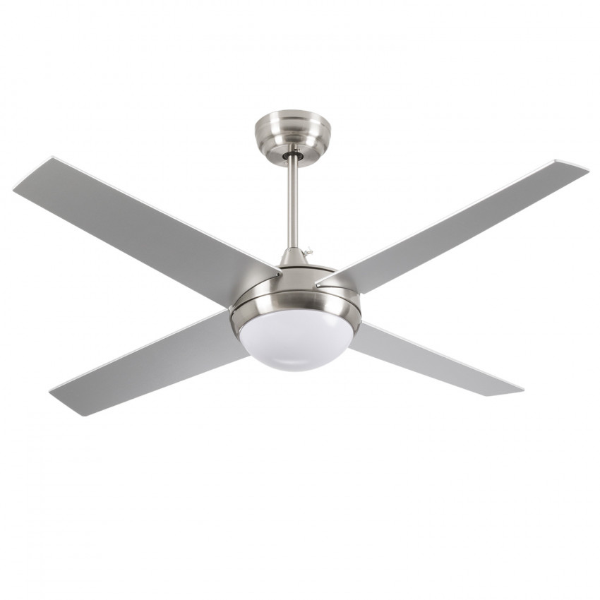Ventilador de Techo con Luz 4 Aspas 56W 6 Velocidades Montana Plateado Thinia Home Ventiladores de Techo 1 Ventilador de Techo con Luz 4 Aspas 56W 6 Velocidades Montana Plateado Thinia Home Ventiladores de Techo 1