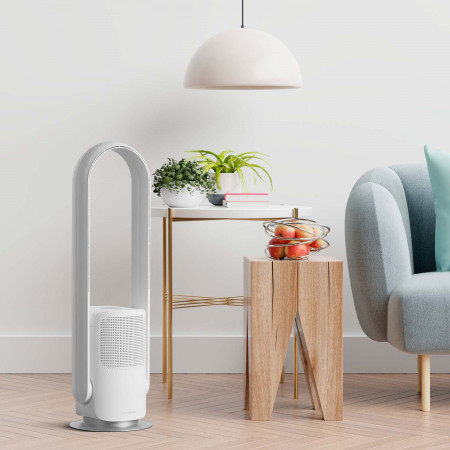 Ventilador de Torre sin Aspas con WiFi 82cm 26W 9 Velocidades Vital Silence Thinia Home Ventiladores de Pie 7 Ventilador de Torre sin Aspas con WiFi 82cm 26W 9 Velocidades Vital Silence Thinia Home Ventiladores de Pie 7