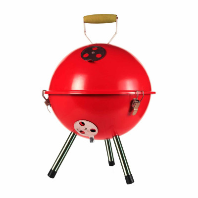 Barbacoa de Carbón Village Rojo Ø35,5x46cm Thinia Home Barbacoas 2
