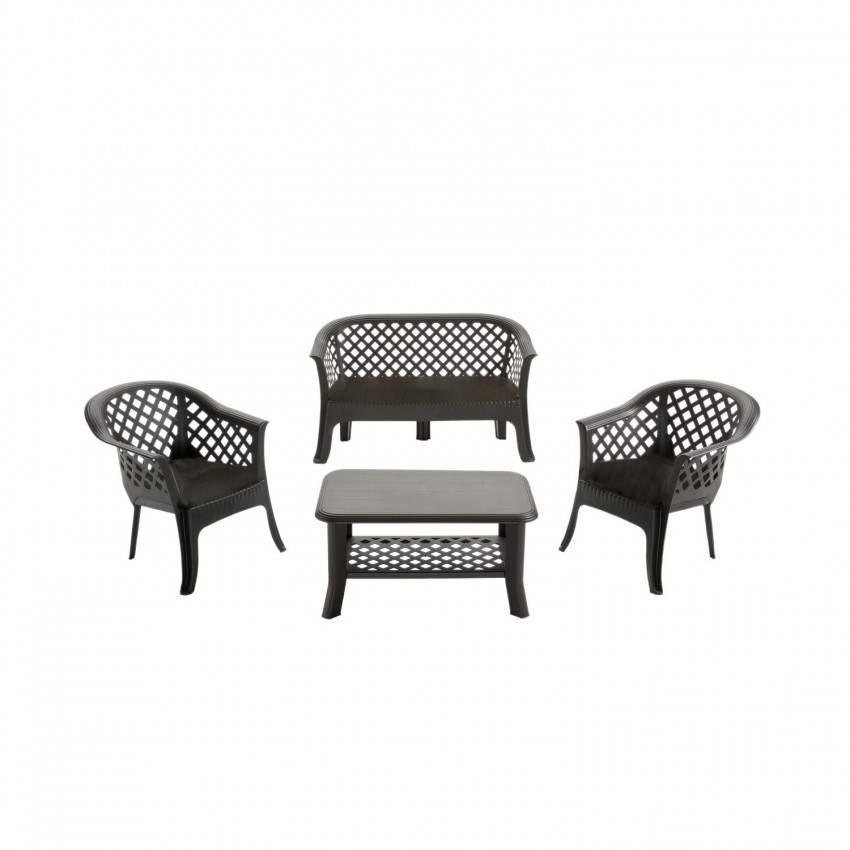 Conjunto de terraço Veranda sem almofadas Antracite Thinia Home Conjuntos de terraço 1
