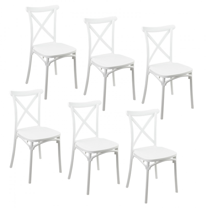 Pack 6 Sillas para Catering Apilables Charlotte 50x44x87.5cm 7house Sillas y Sillones de Exterior 1 Pack 6 Sillas para Catering Apilables Charlotte 50x44x87.5cm 7house Sillas y Sillones de Exterior 1
